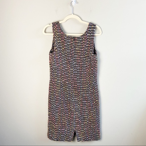 Carlucci Vintage 90's Pastel Tweed Sleeveless Midi Dress - Picture 3 of 4
